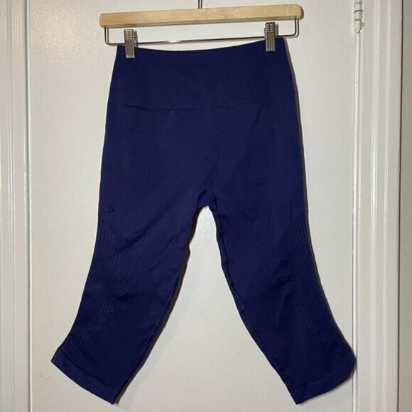 Lululemon Flow & Go Crop Hero Blue - Picture 6 of 7